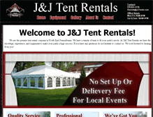 Tablet Screenshot of jjtents.com